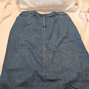Vintage August Max Blue Denim Skirt 16W